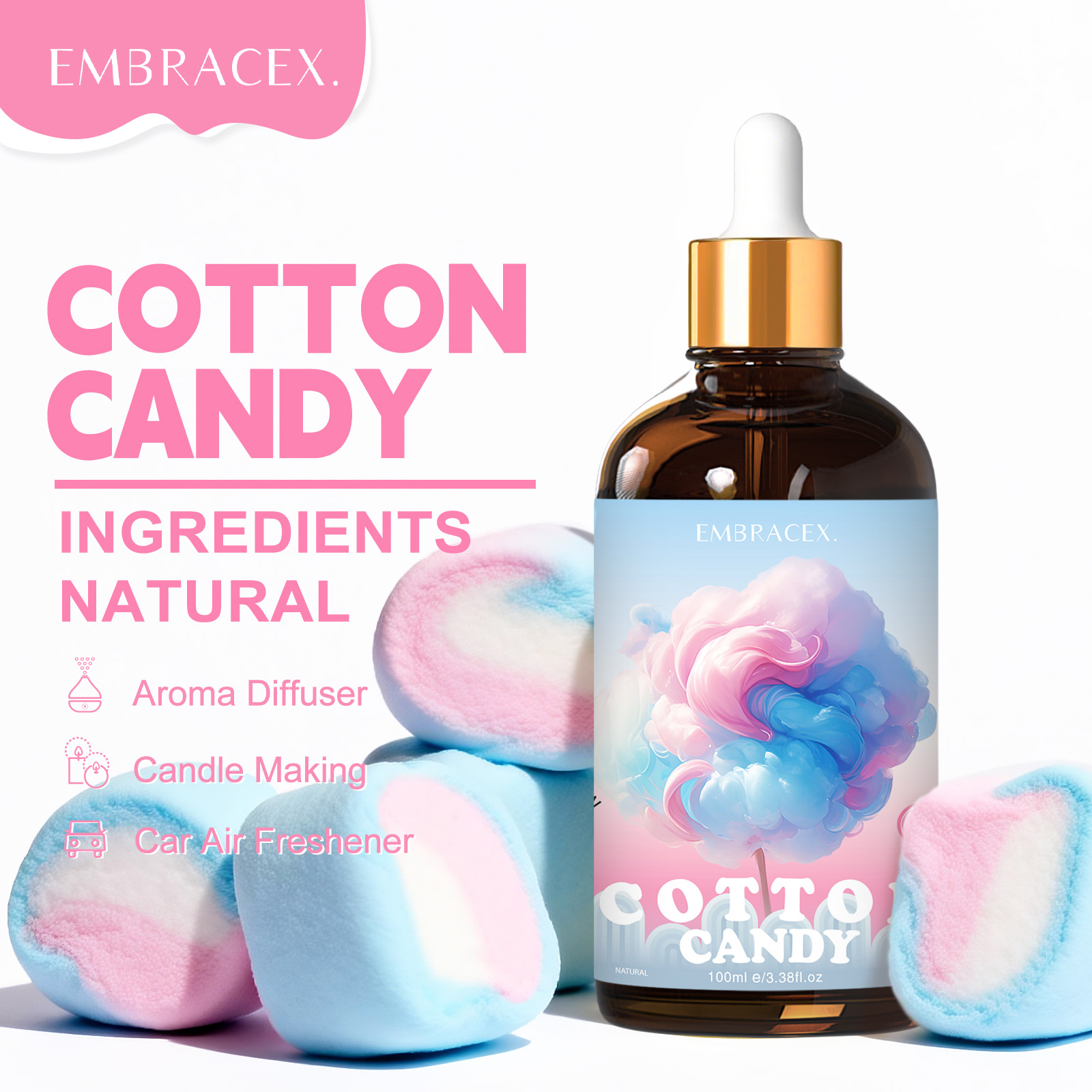 100ml Cotton Candy Fragrance O - Home Fragrance Gift ulasan dan harga