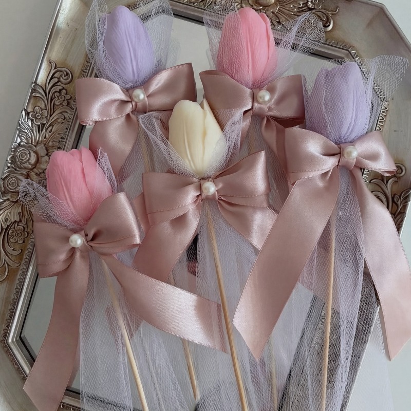 5pcs Tulip Scented Candle on B - Home Fragrance Gift ulasan dan harga